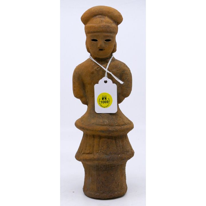 Ancient Japanese Clay Haniwa Figure 9.5'' - Repaired neck