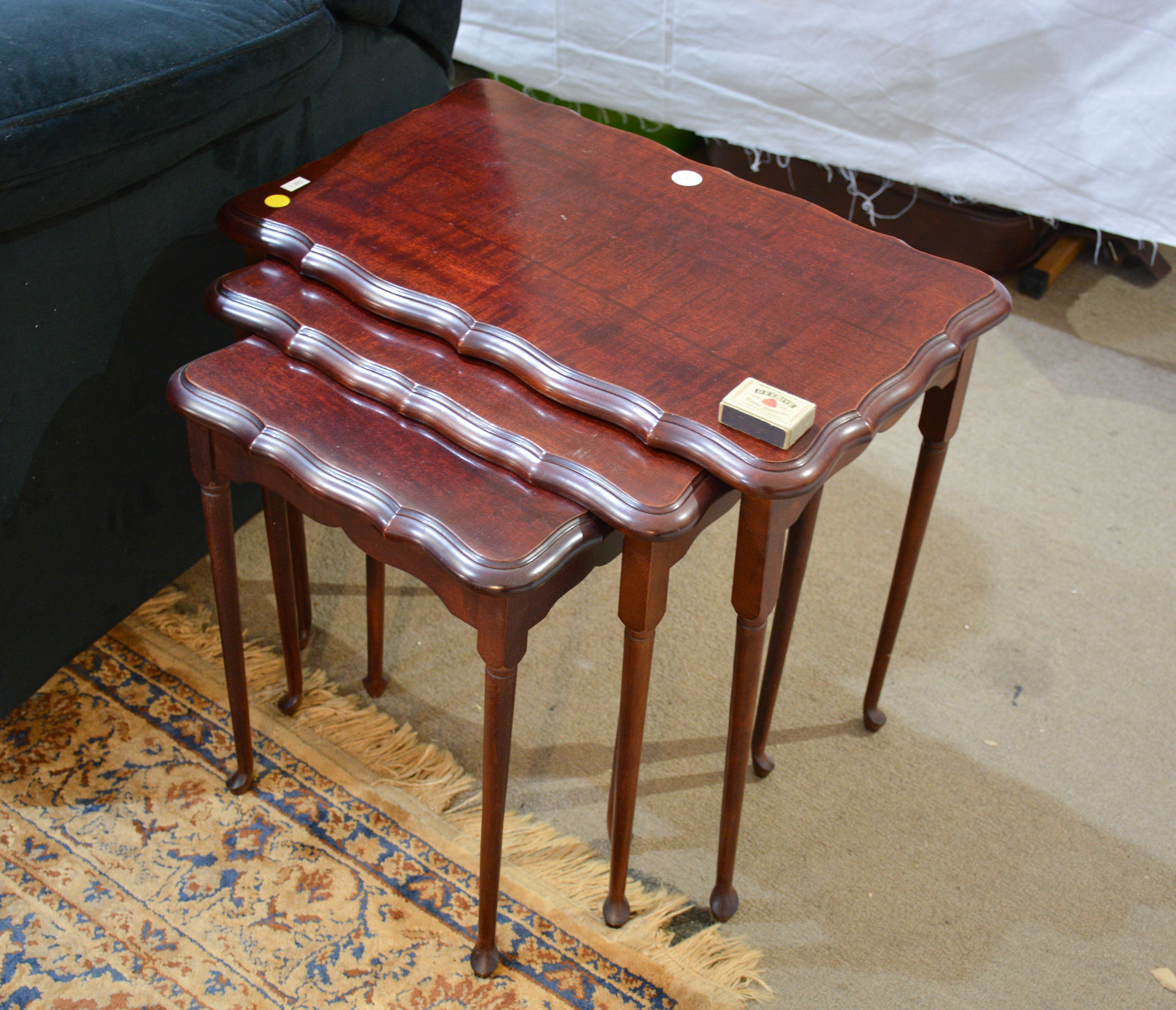 Nest of Wooden Tables — NZ auction result