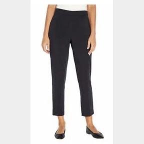 BANANA REPUBLIC LADIES BLACK TAPERED PULL ON PANTS SZ 14