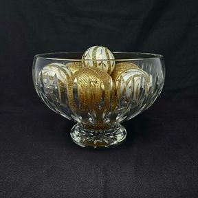Waterford Crystal Marquis Large Footed Bowl with Ornaments