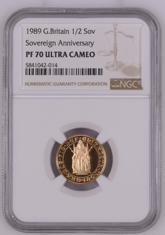 コレクション 1986 G.BRITAIN 1 Sov PF 70 ULTRA CAMEO 1986 GREAT BRITAIN GOLD 1/2 SOVEREIGN NGC PF 70 ULTRA CAMEO