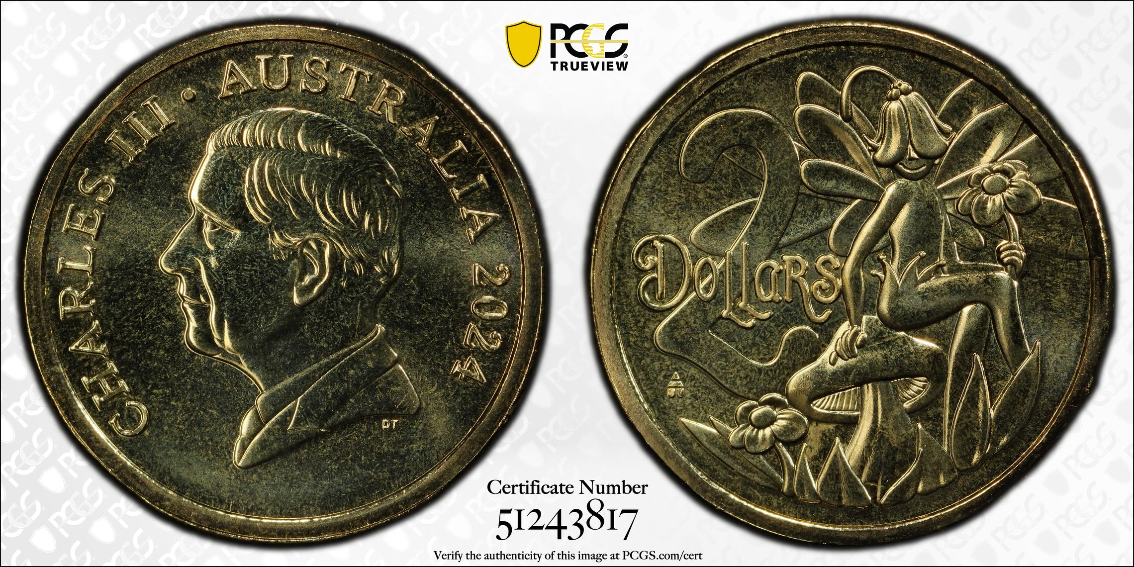 Tooth Fairy POP 16/0, Two Dollar, 2024, PCGS MS70