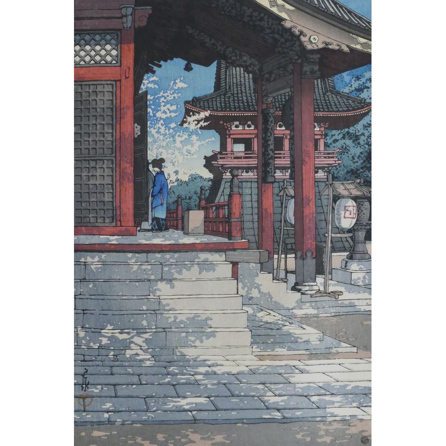 Kawase Hasui ''Meguro Fudo Temple'' 1931 Woodblock