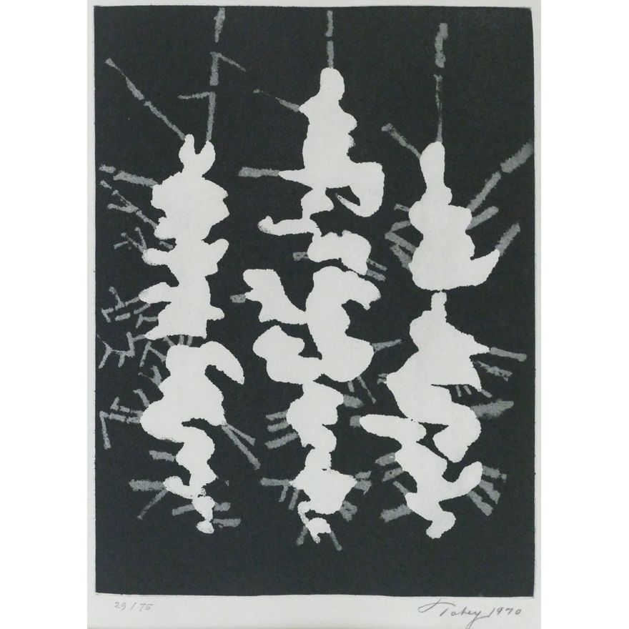 Mark Tobey ''Trio'' 1970 Aquatint