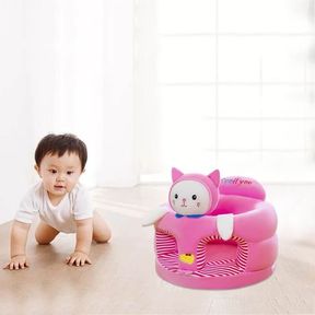 Baby Learning To Sit On Sofa Small Child Sofa Cartoon Baby Seat Pink |