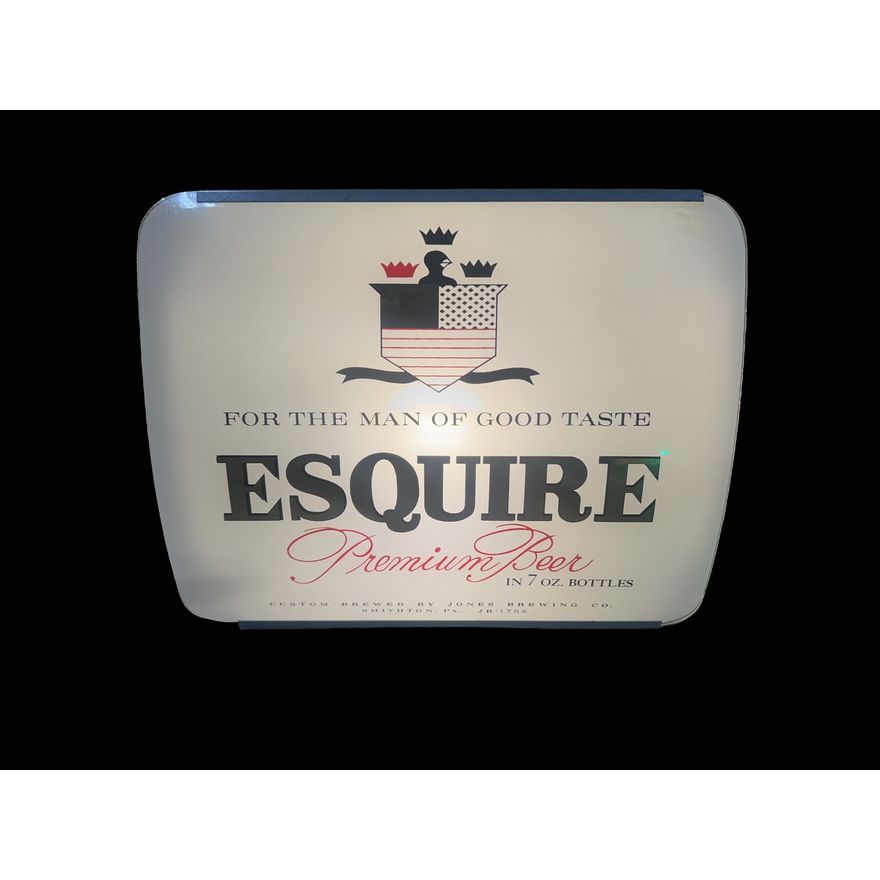 Esquire Premium Beer For The Man Of Good Taste Light Up Counter Top Display