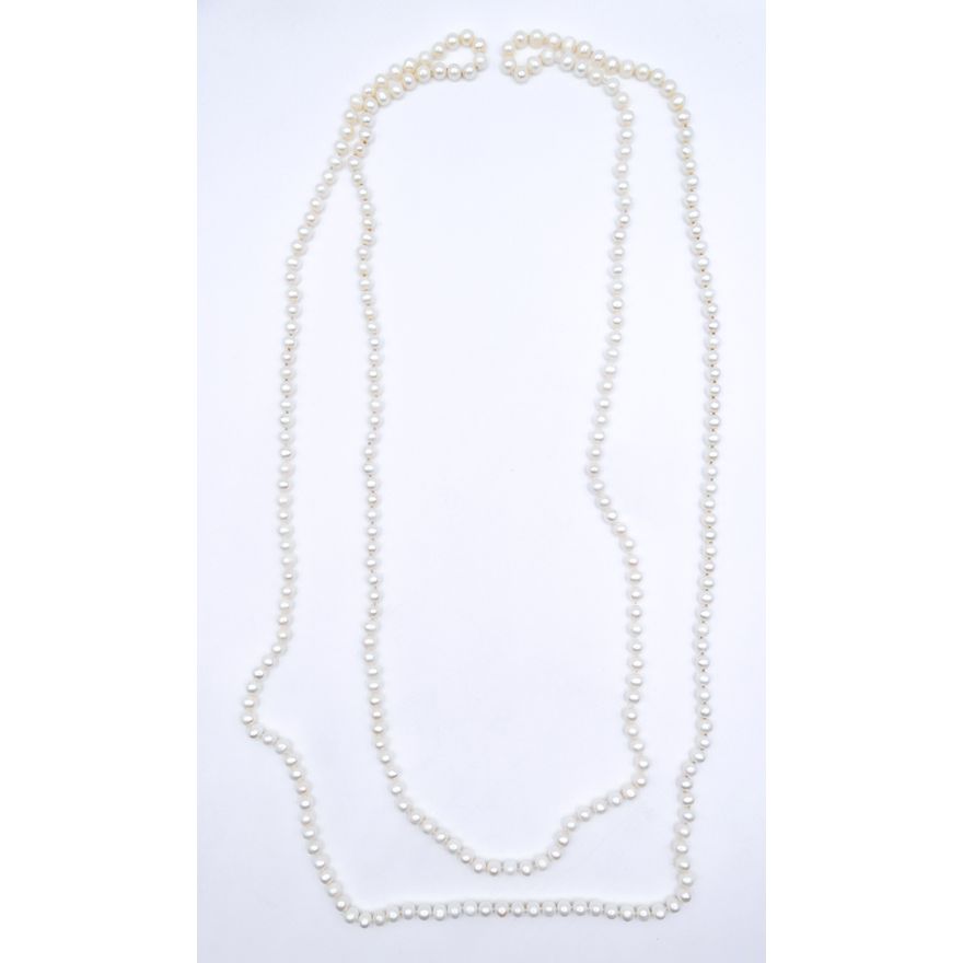 Opera Length 7mm Pearl Necklace 72''