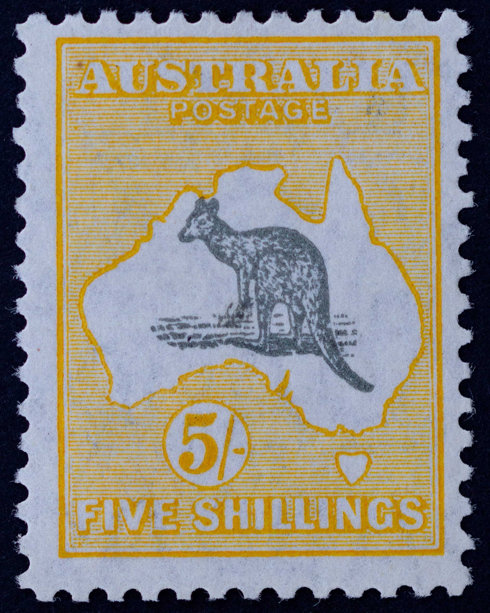 Small Multiple Watermark, Five Shillings, 1929, Fine