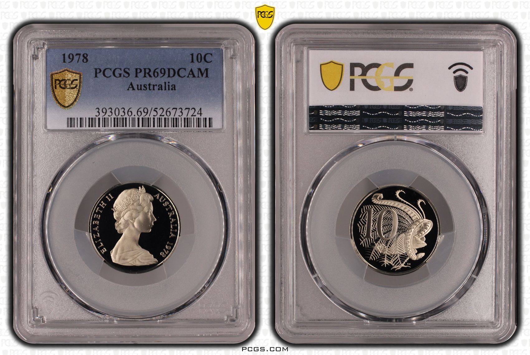 Ten Cent, 1978, Pcgs Pr69dcam