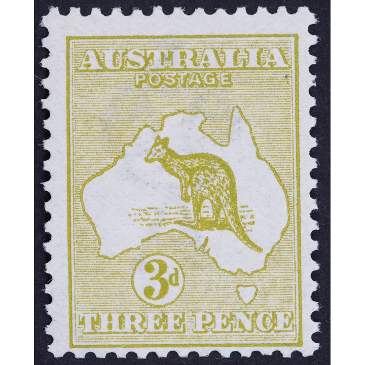First Watermark, Threepence, 1913, Fine