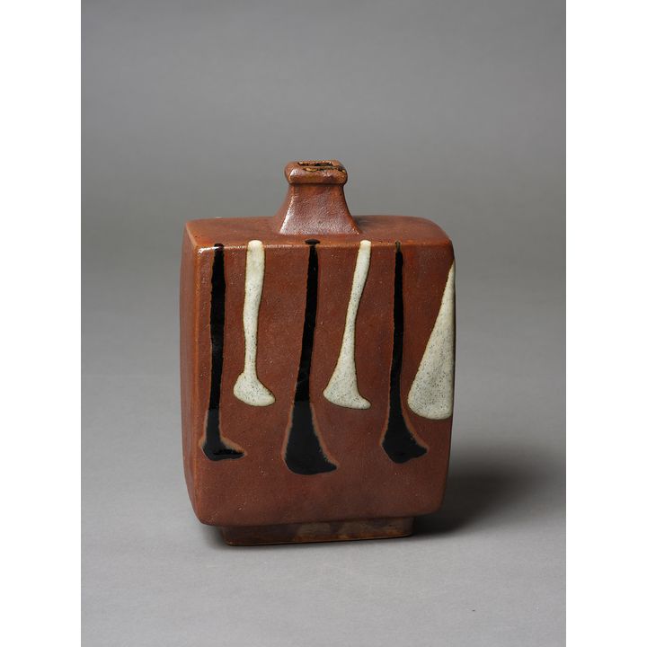 Shoji Hamada - Press moulded bottle vase