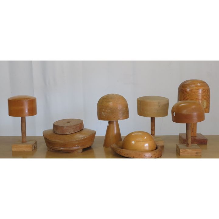 COLLECTION OF HAT MOULDS