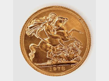 1978 ELIZABETH II DECIMAL GOLD SOVEREIGN