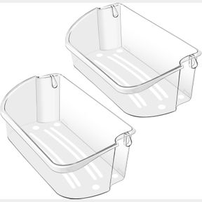 2 PACK UPGRADED 240356402 REFRIGERATOR DOOR BIN REPLACEMENT FOR FRIGI.DAIRE REFRIGERATOR DOOR SHELF PARTS LFSS2612TF0 LFSS2612TE0