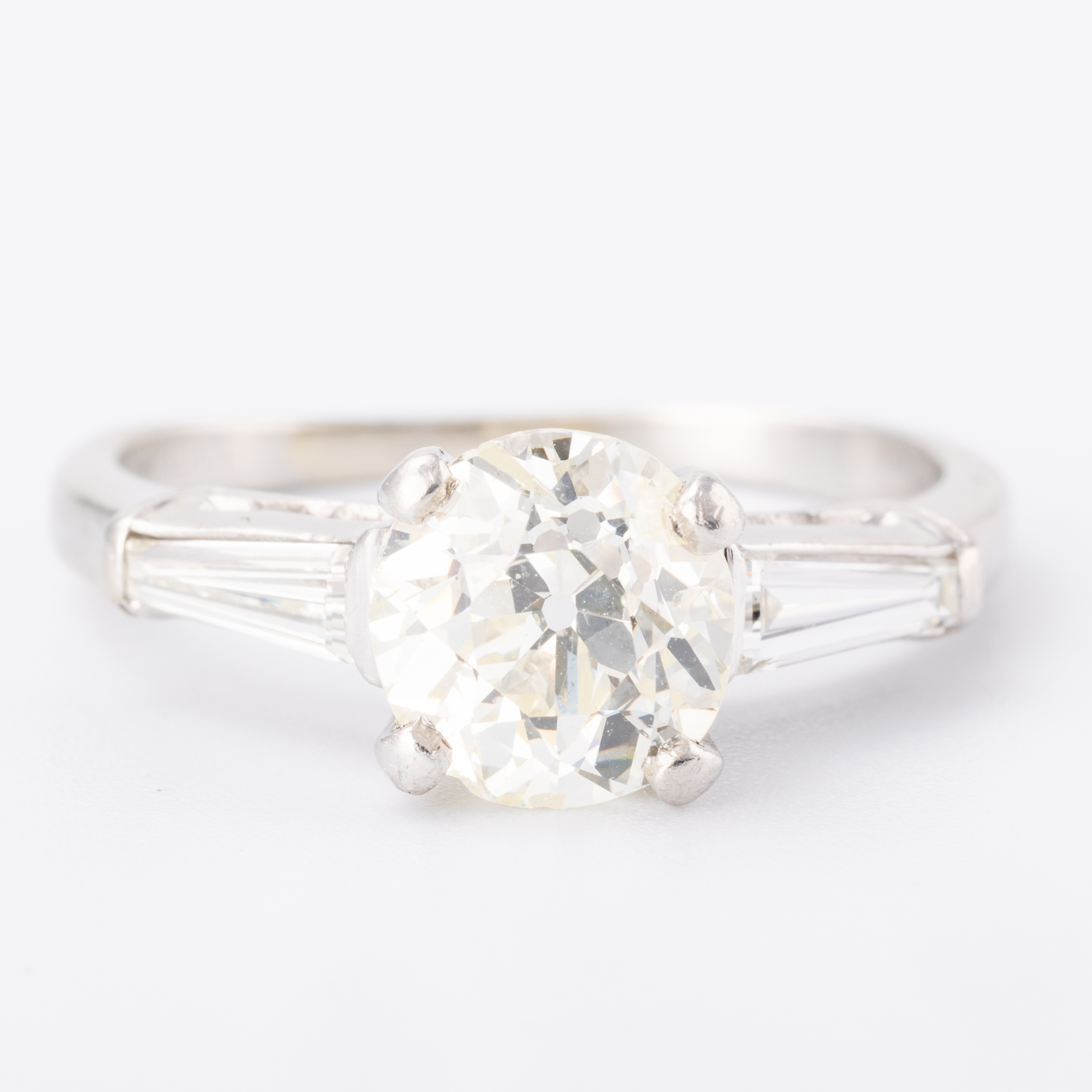 Old Cut Diamond Platinum Ring