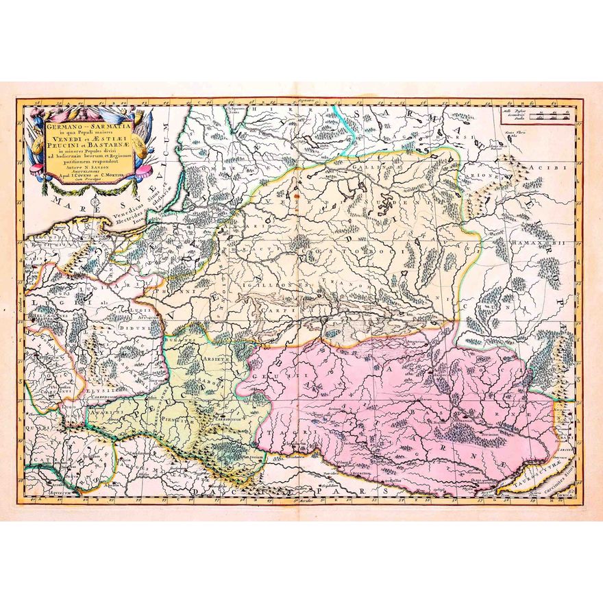Nicolas Sanson D'Abbeville | Germano-sarmatia in qua Populi maiores Venedi…