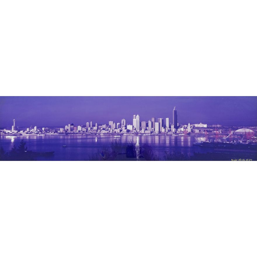 Will Lourdes ''Seattle Skyline'' 1989 Landscape Photograph