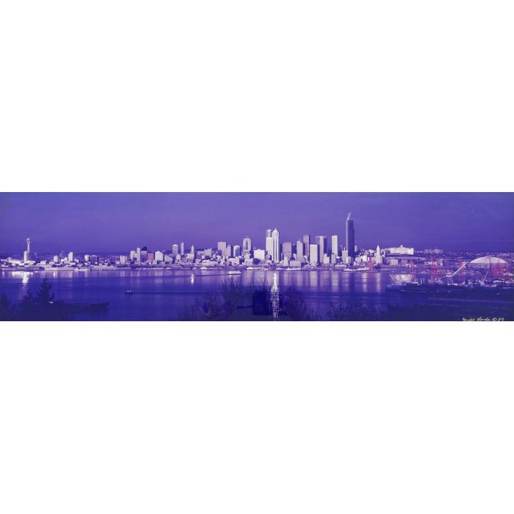 Will Lourdes ''Seattle Skyline'' 1989 Landscape Photograph