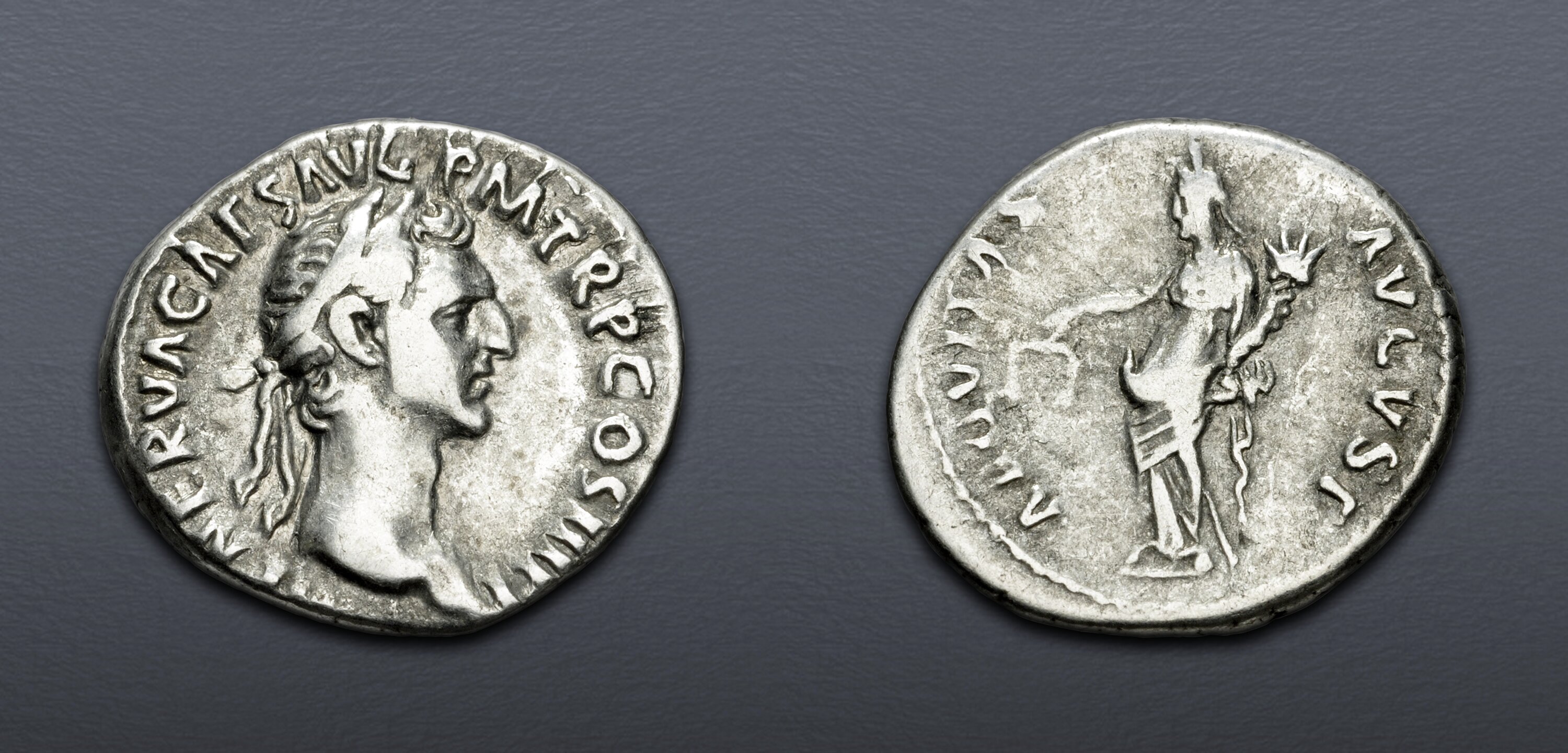 Nerva. AD 96-98. AR Denarius (18mm, 3.47 g, 7h). Rome mint. Struck AD ...