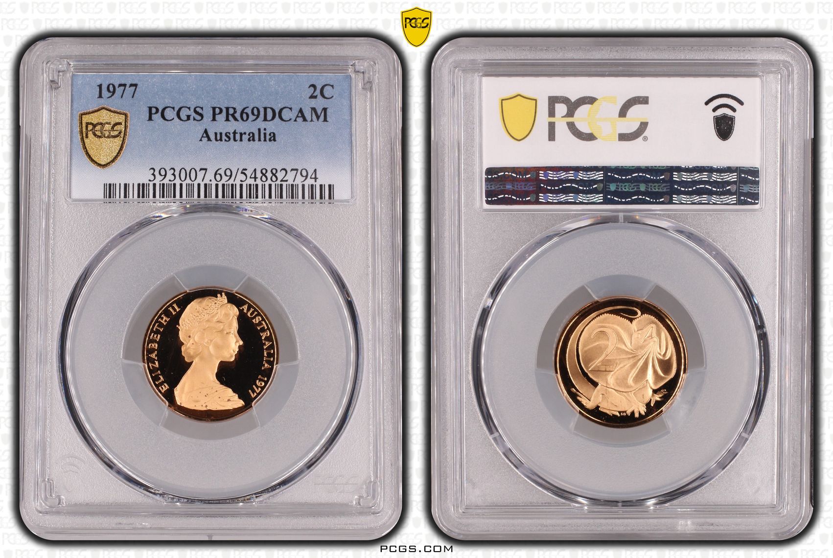 Two Cent, 1977, Pcgs Pr69dcam