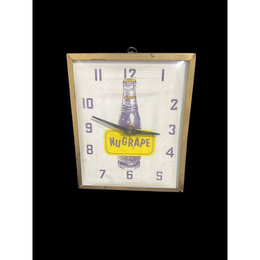 Unique Small Nugrape Soda Clock