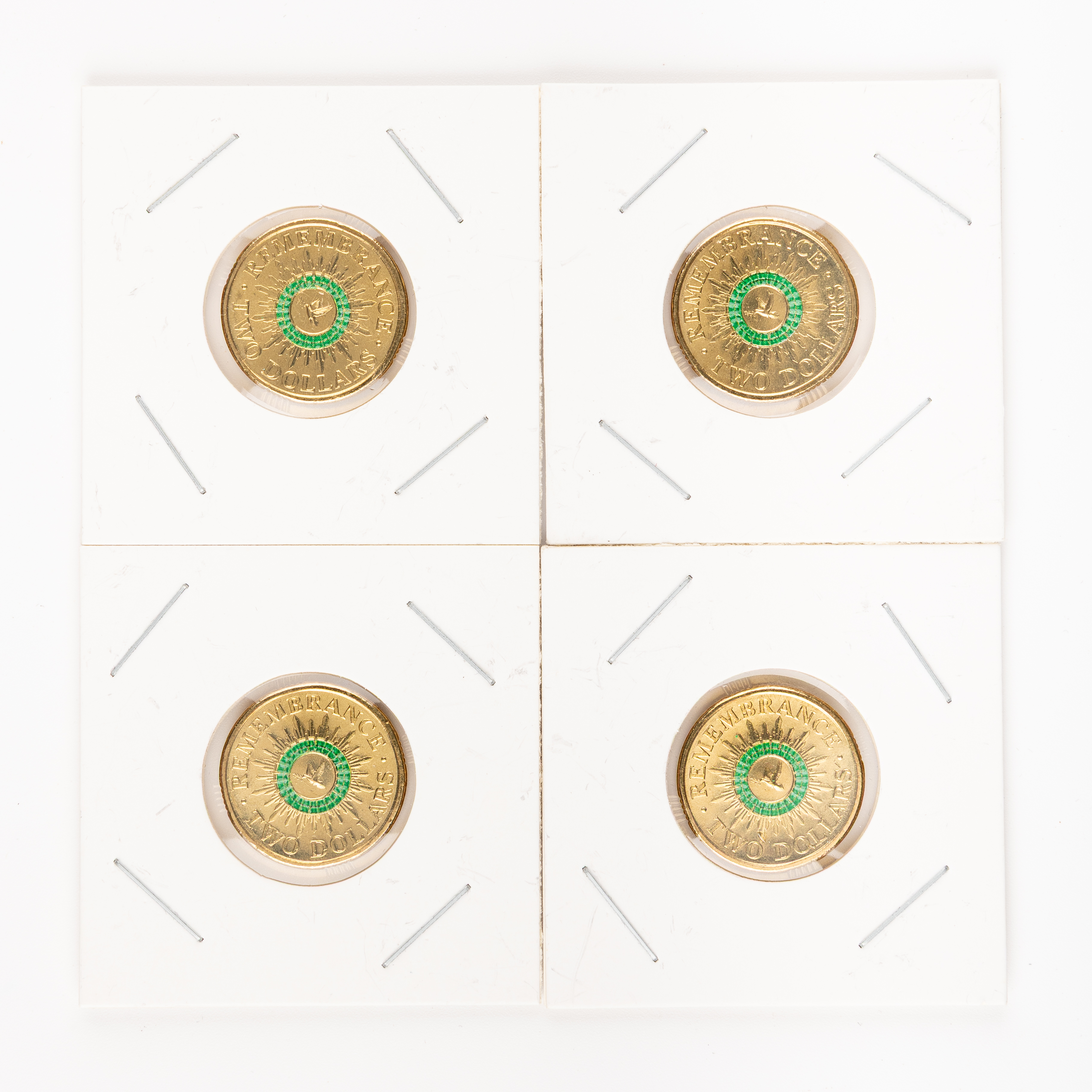 Elizabeth II, Green Dove, Two Dollars, 2014, UNC