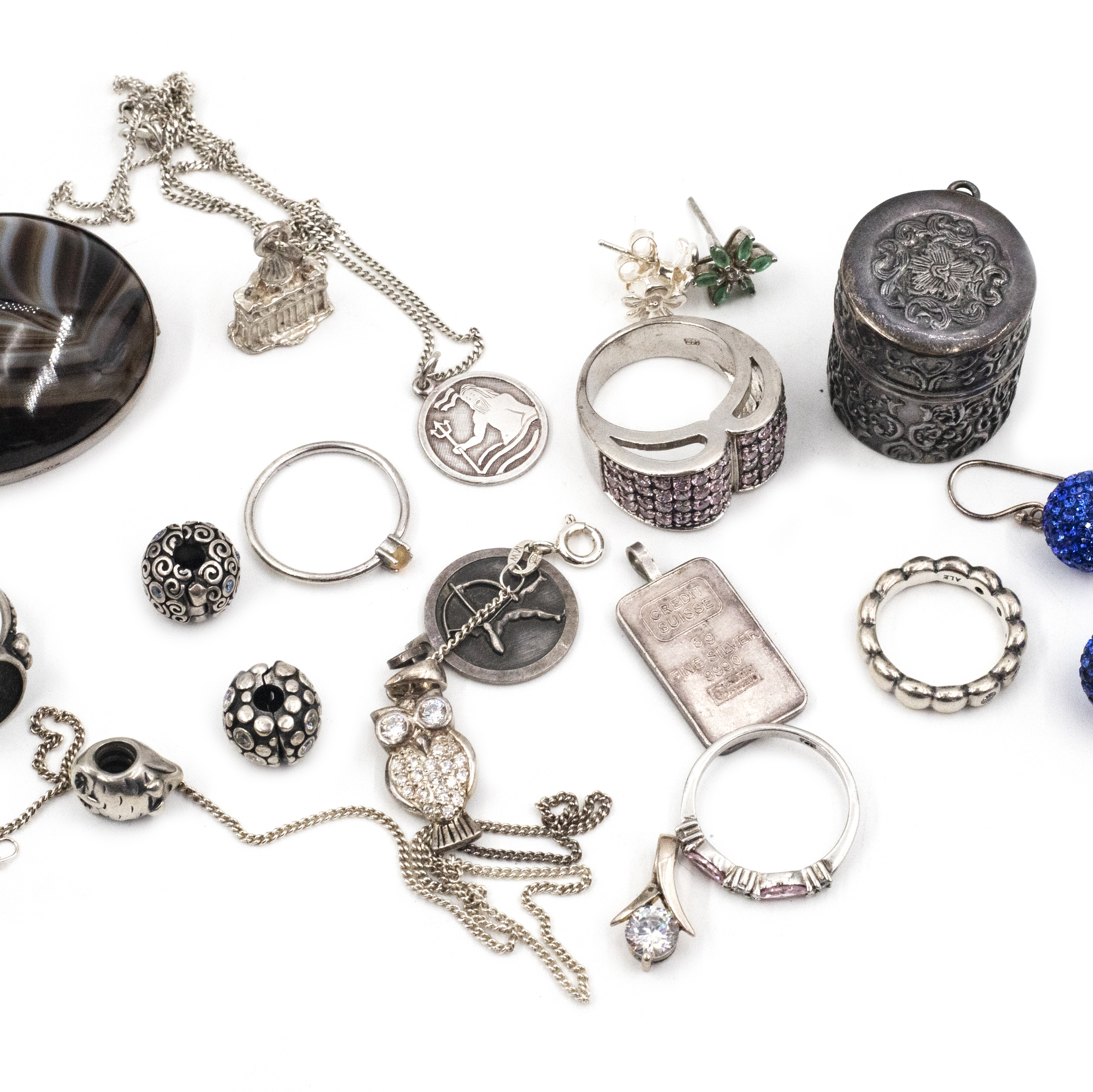 252 · Mix Lot of Silver Jewellery