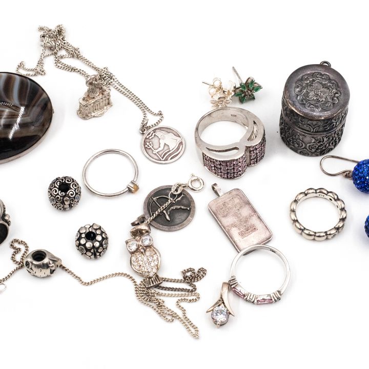 Mix Lot of Silver Jewellery
