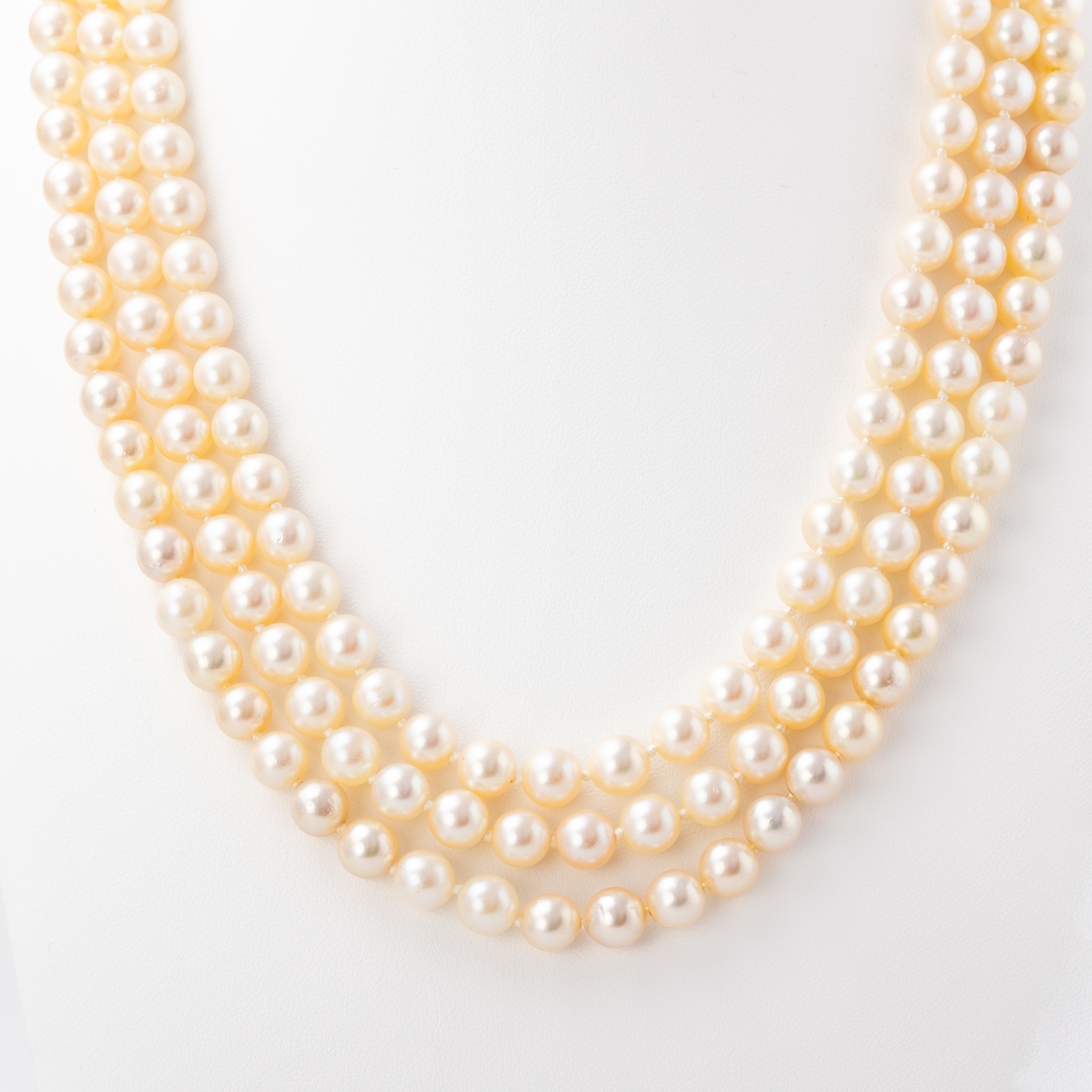 Cultured Pearl, Emerald, Ruby & Diamond Necklace