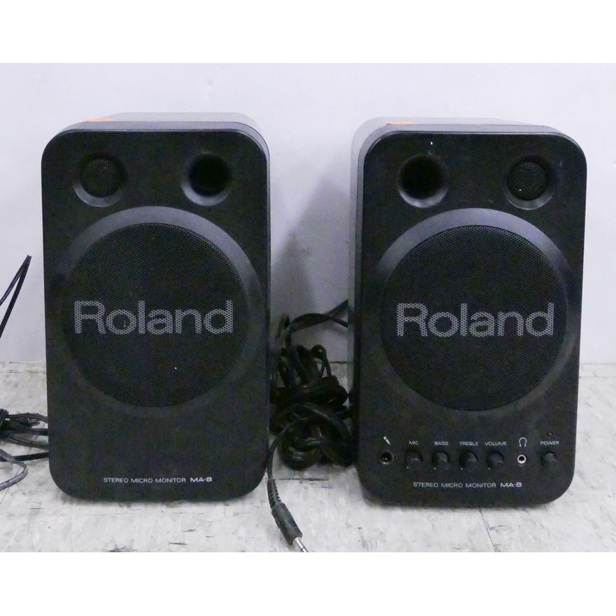 Pair Roland Model MA-8 Stereo Monitor Speakers