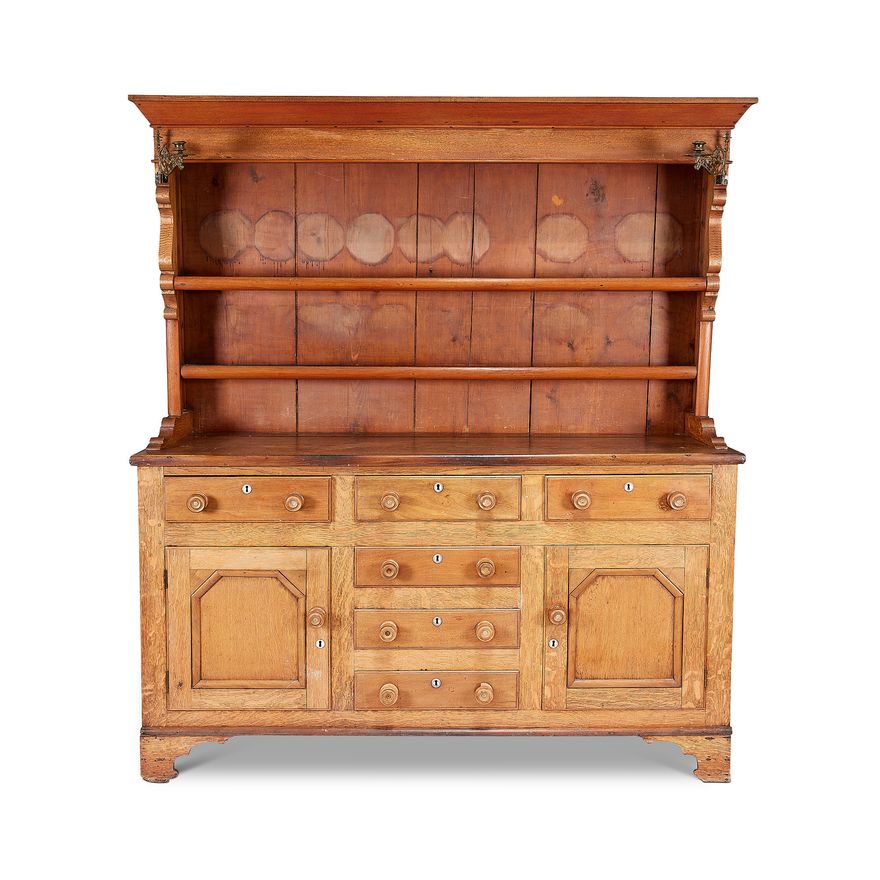 A Victorian oak Welsh high dresser
