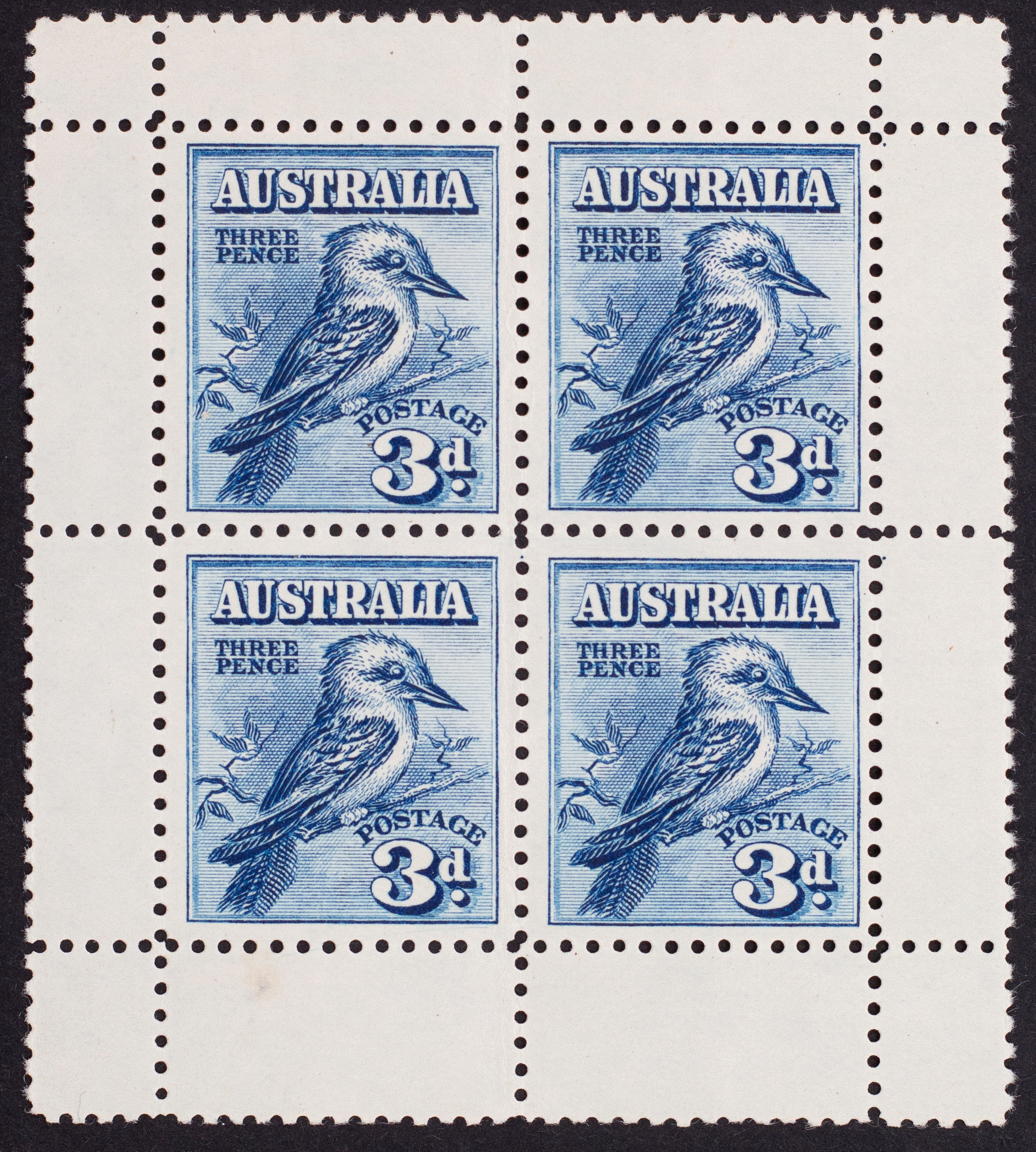 Group, Kookaburra, Threepence, 1928, Good
