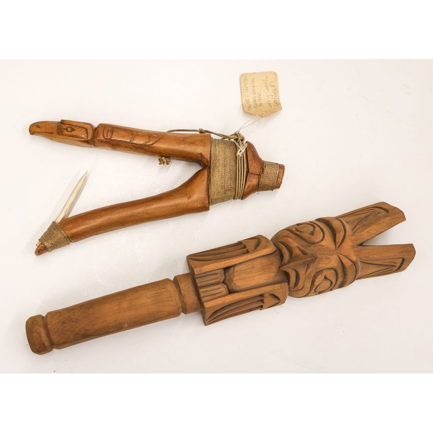 2pc Northwest Coast Rattle & Halibut Hook