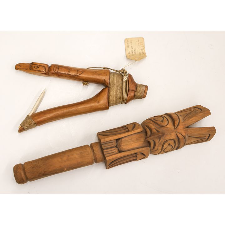 2pc Northwest Coast Rattle & Halibut Hook