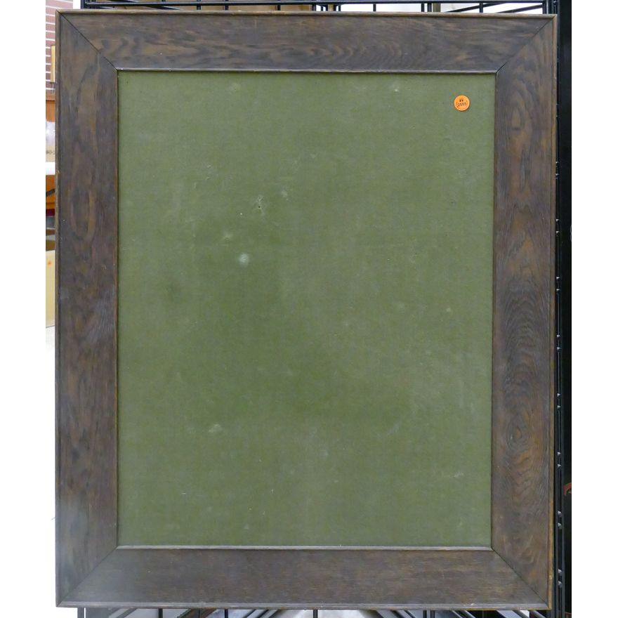 Antique Oak Framed Velvet Pegboard 30''x24.5''