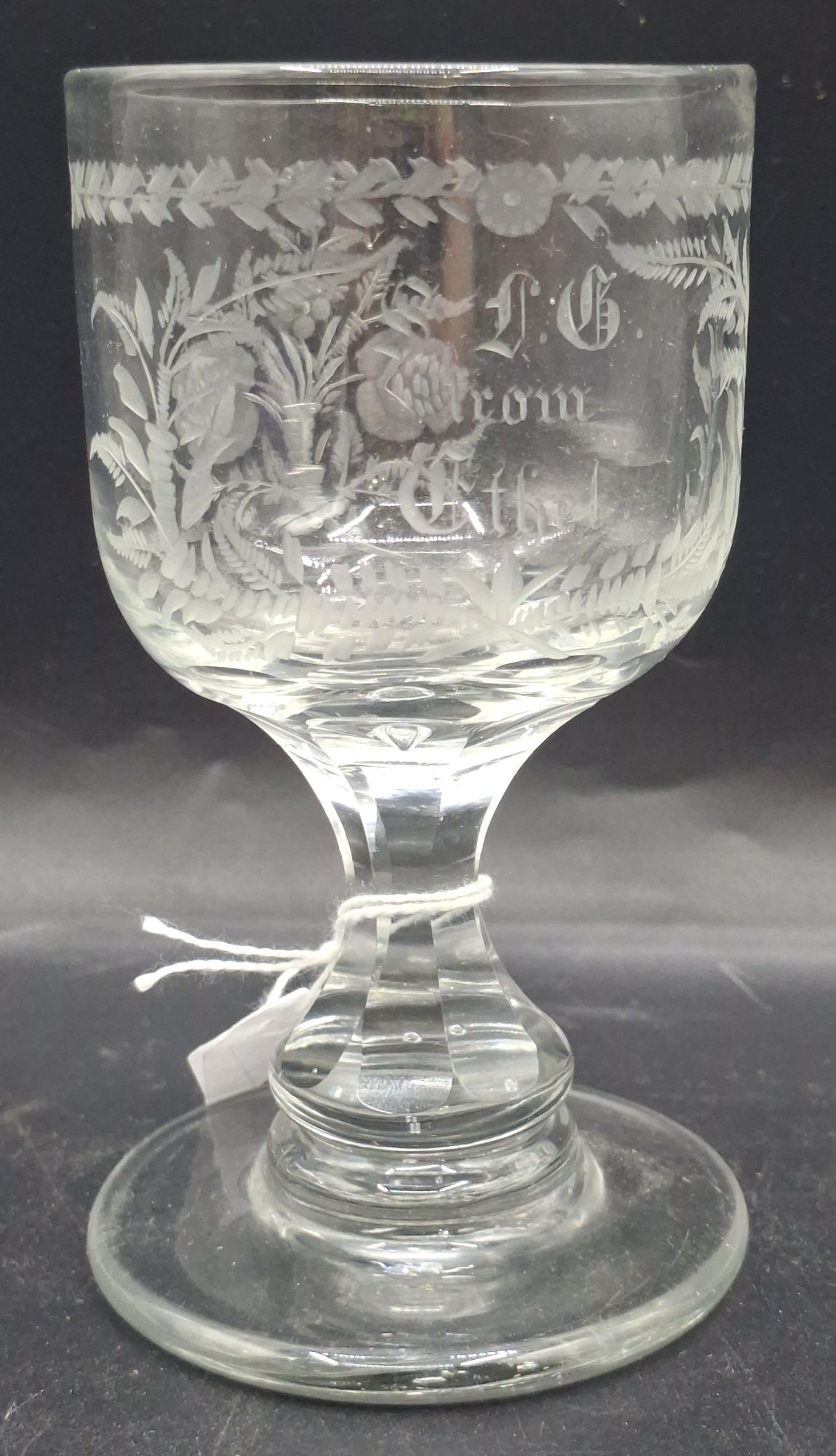 158 · 19TH CENTURY ETCHED RUMMER