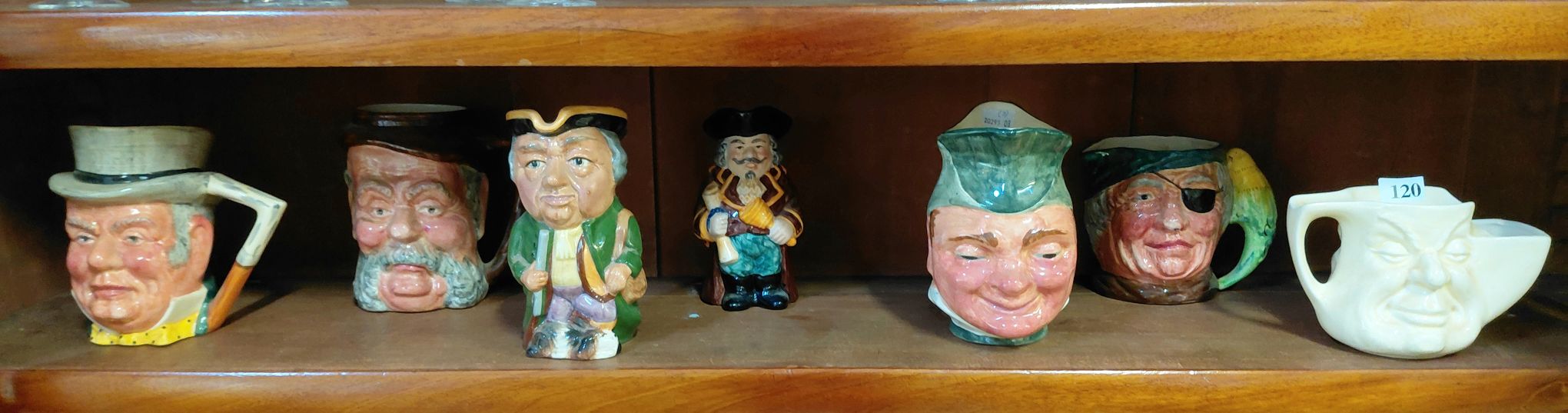 120 · COLLECTION OF TOBY MUGS AND JUGS