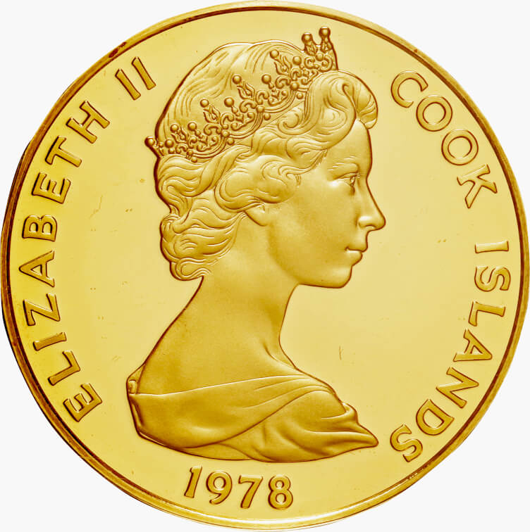 クック諸島-Cook Islands. 1978. プルーフ. Proof. Gold. 200