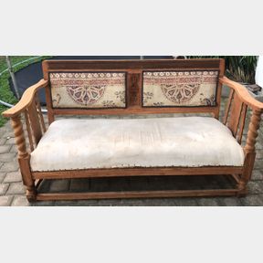 1940’s French bench in structurally good condition - 50637/256
