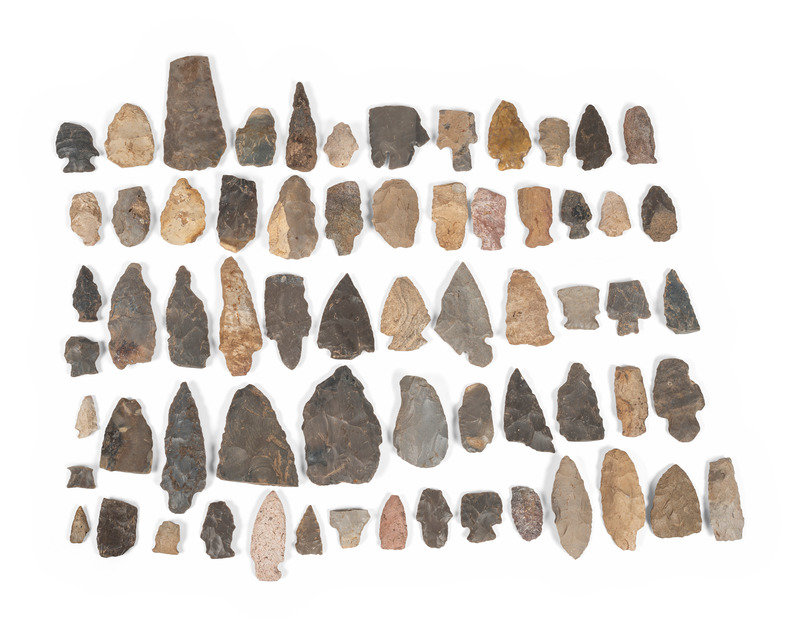 Two Cigar Boxes of Broken Points and Flint Chips