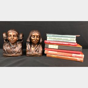 Hopi Brave And Maiden Bookeands With Books All Of Which Are Related To Jo Mora