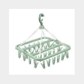 Home Laundry Hanging Pegs Drying Rack - Green - Bar 9902057029120-51748/4139