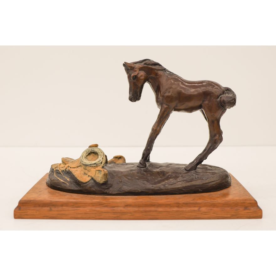 Ace Powell ''Surprise'' (Pony with Saddle) Bronze