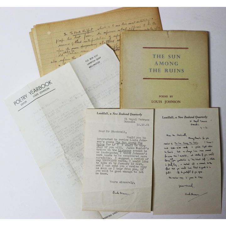 JOHNSON, LOUIS [ 2 association copies], The Sun Among the Ruins