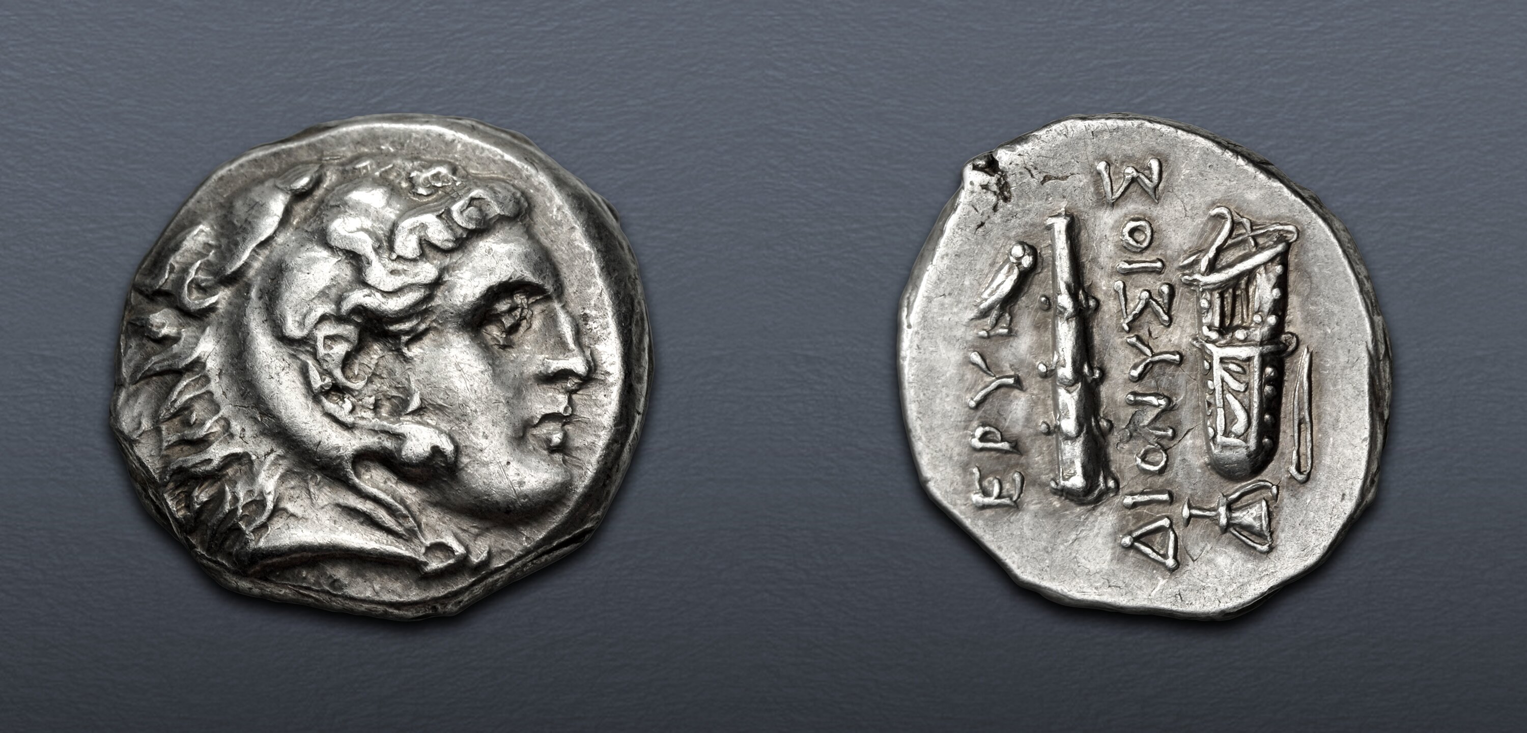 IONIA, Erythrai. Circa 325-315 BC. AR Drachm (15mm, 3.62 g, 12h ...
