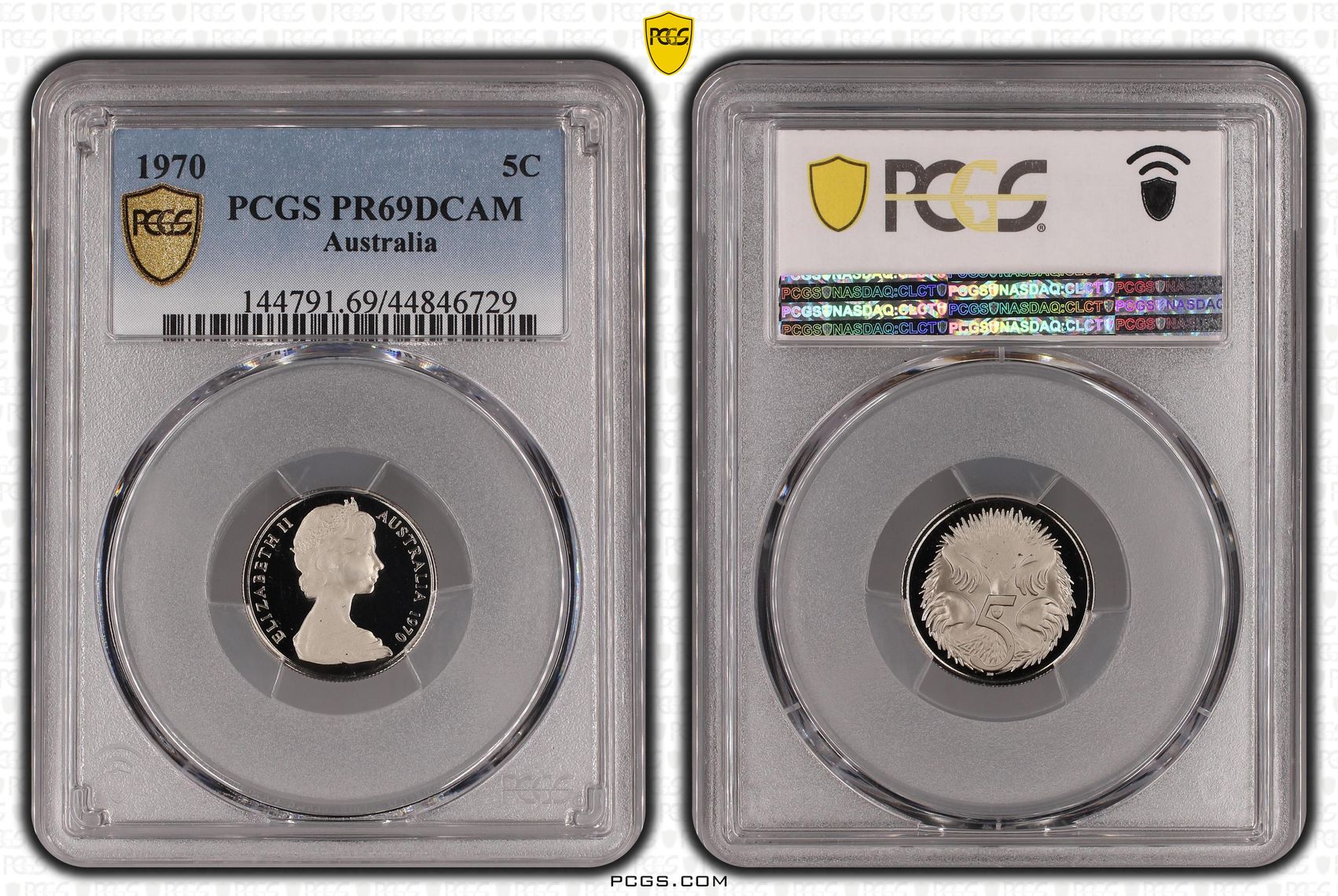 381 · 1970 Australia Five Cent, 5c PCGS - PR69DCAM -729
