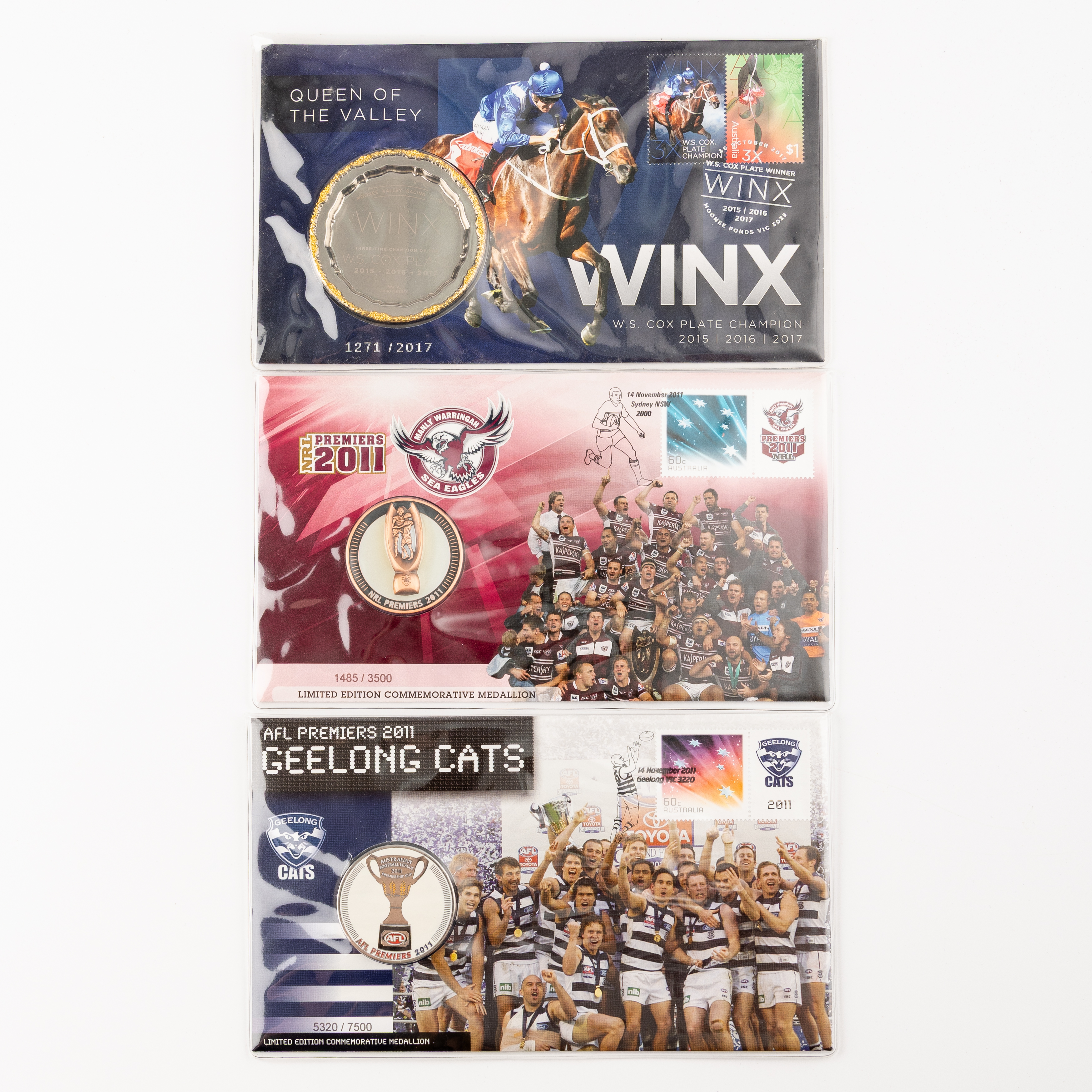ARL & NRL Premiers, Winx, 2011 - 2017, UNC