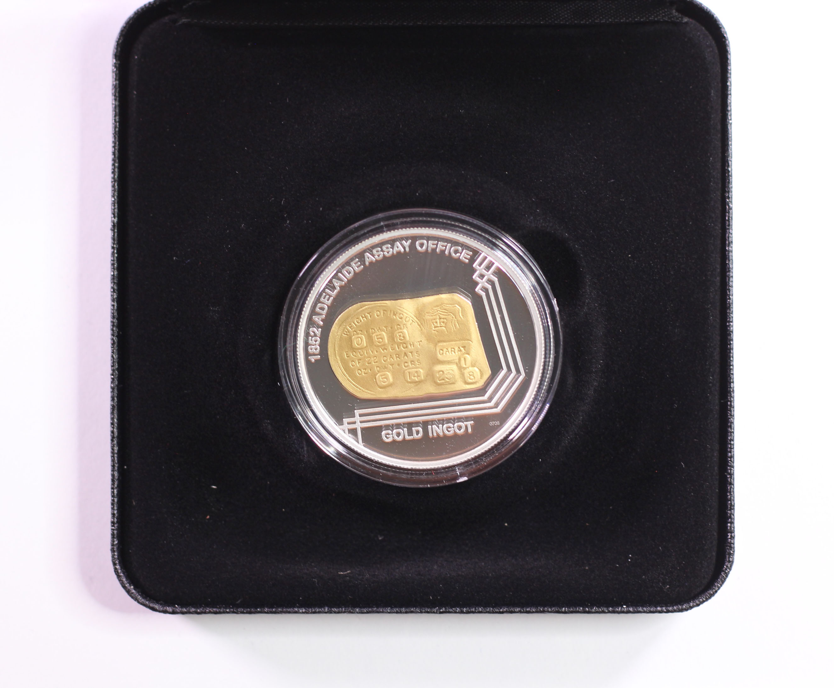 2009 RAM $1 Selectively Gold Plated 1852 Adelaide Assay Office Silver Proof Coin