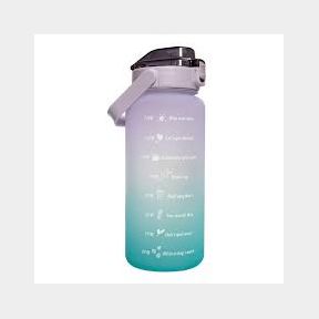 2L Water Bottle with Motivational Time Markers Lilac Purple |