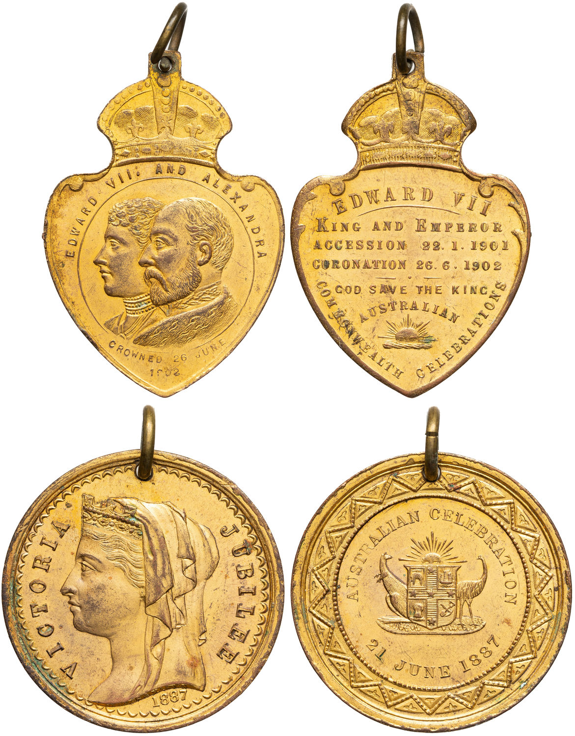 Victoria - Edward VII, Jubilee & Coronation, 1887 - 1902, Fine - gFine